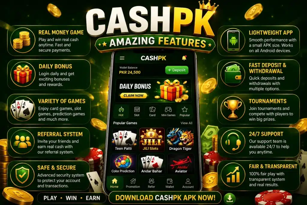 CashPK features