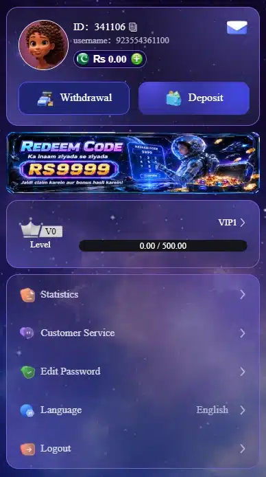 Deposit and Withdrawal in 888GJ Game

